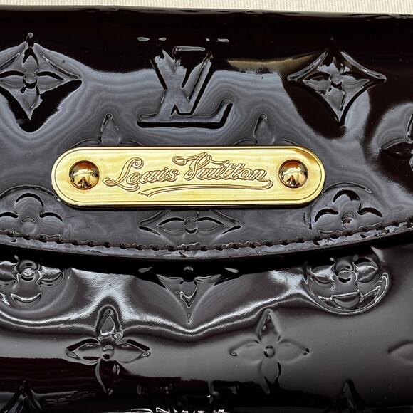 Louis Vuitton Vernis Sunset Boulevard Bag Monogram Embossed Patent Leather Brown - Picture 4 of 12